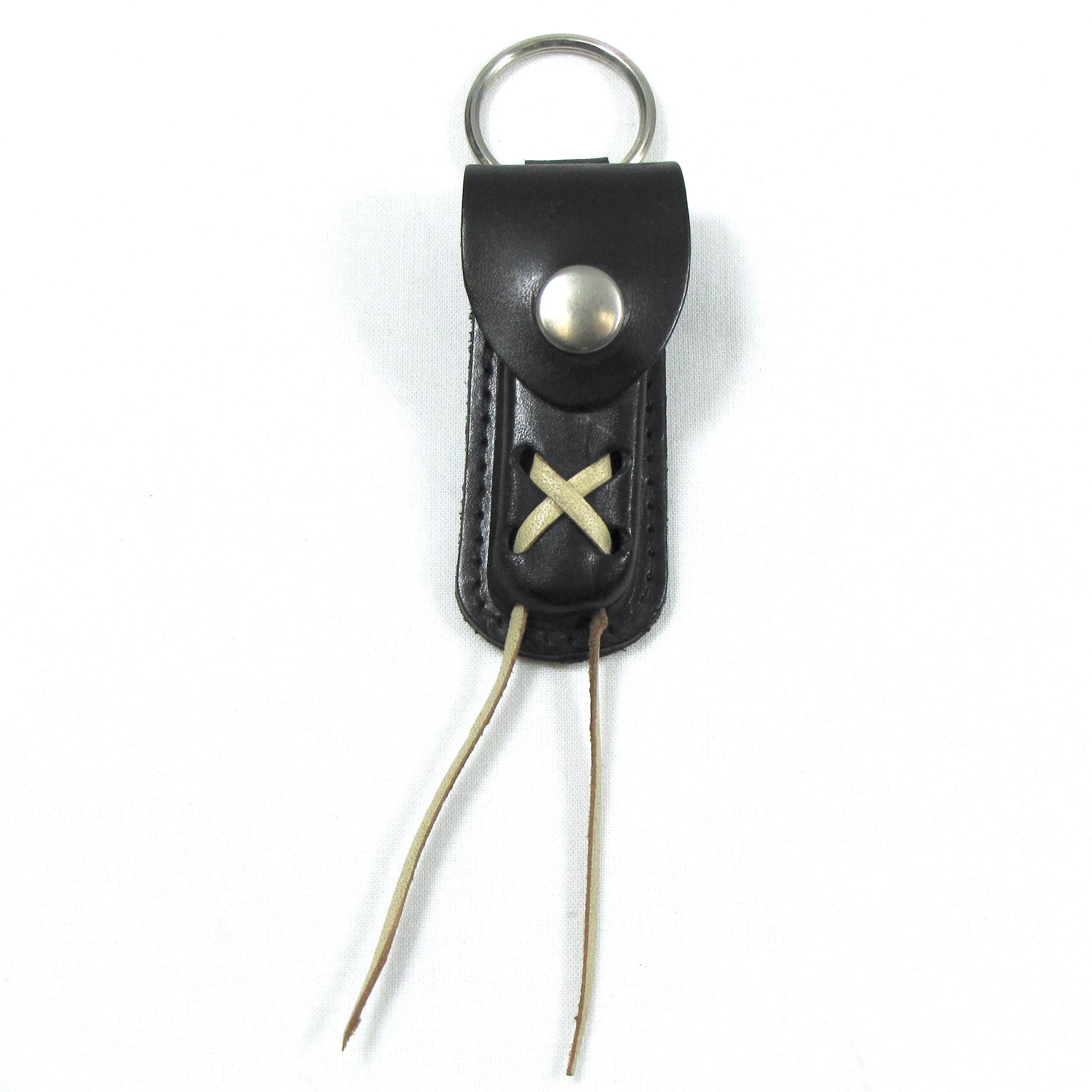 KC602B  Mini Laced Knife Case Key Ring- Black
