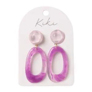 KiKi Violet Loop Earrings
