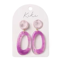 KiKi Violet Loop Earrings