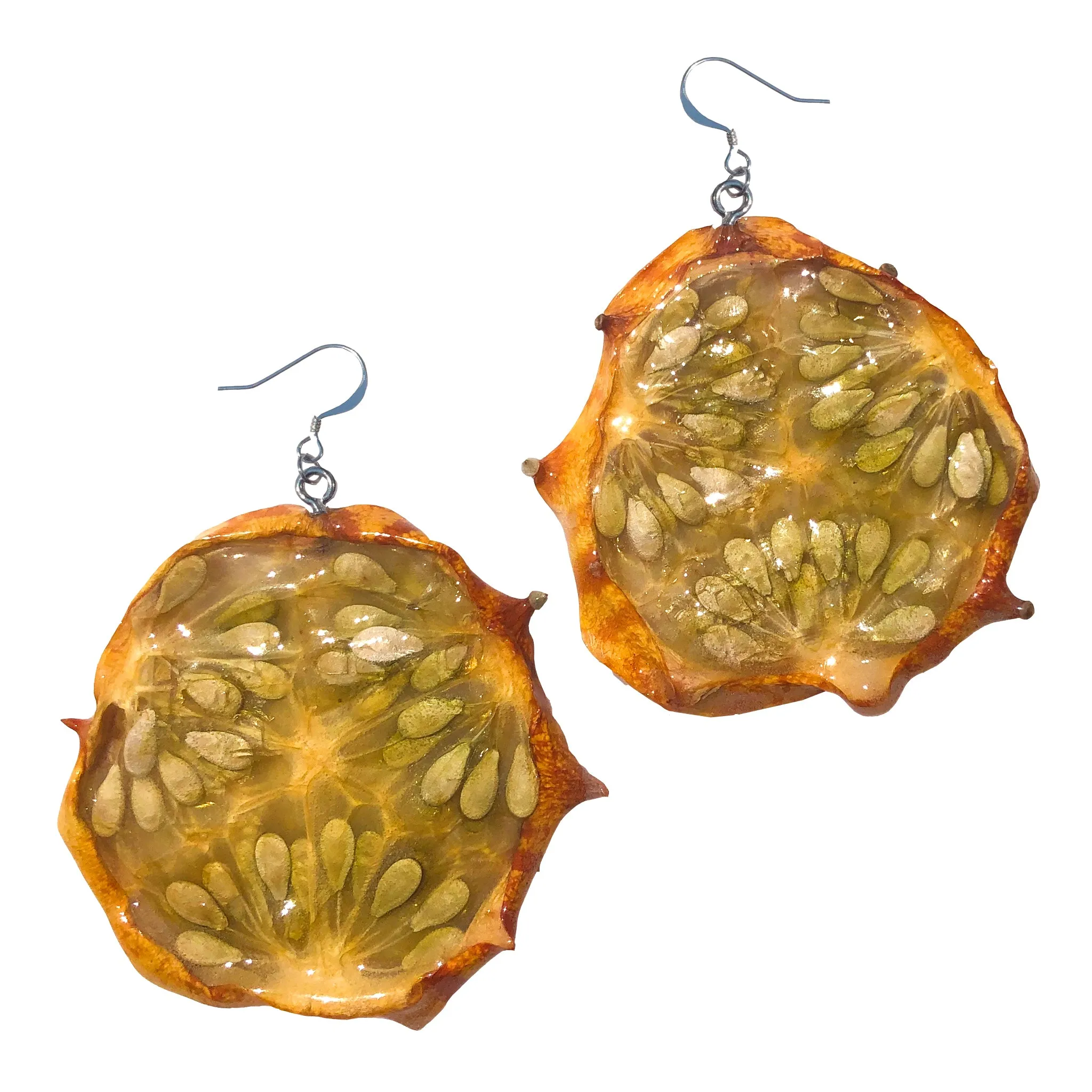Kiwano Melon Earrings
