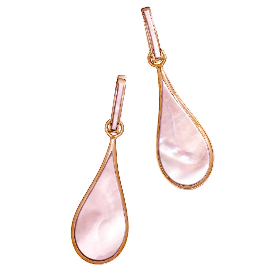 Koi Cascade Gemstone Teardrop 18K Gold Vermeil Sterling Silver Earrings I Jan Leslie