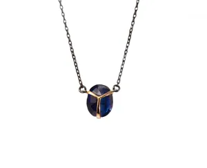 Kyanite Scarab Pendant