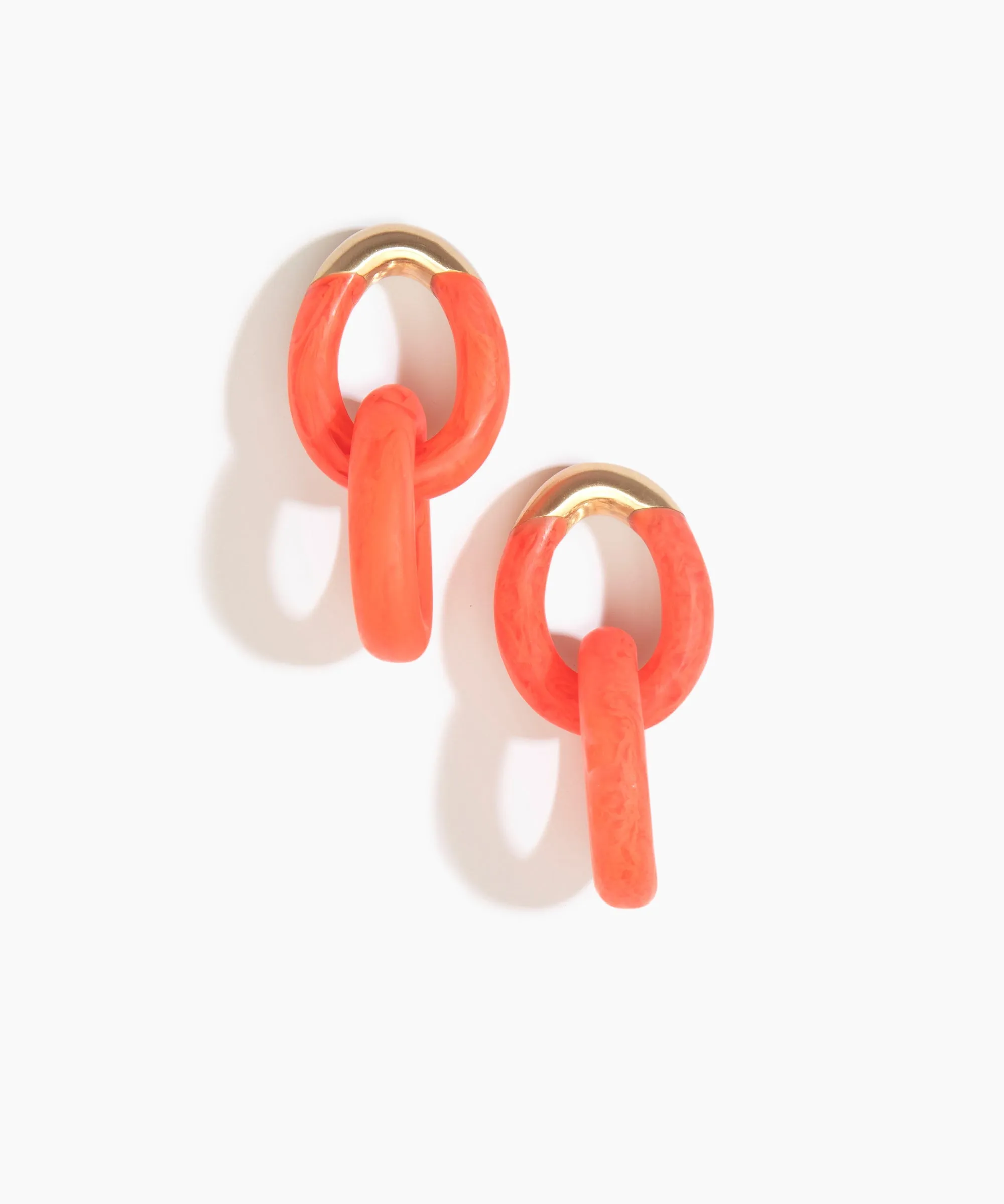 Large Rock Chain Earrings