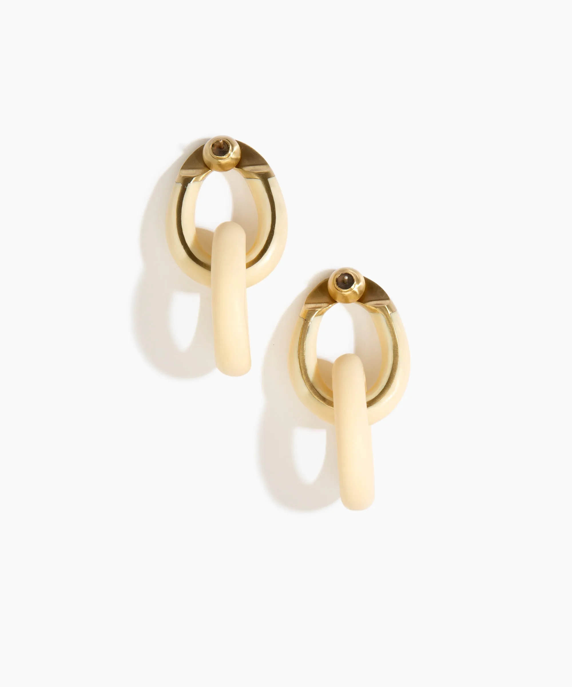 Large Rock Chain Earrings