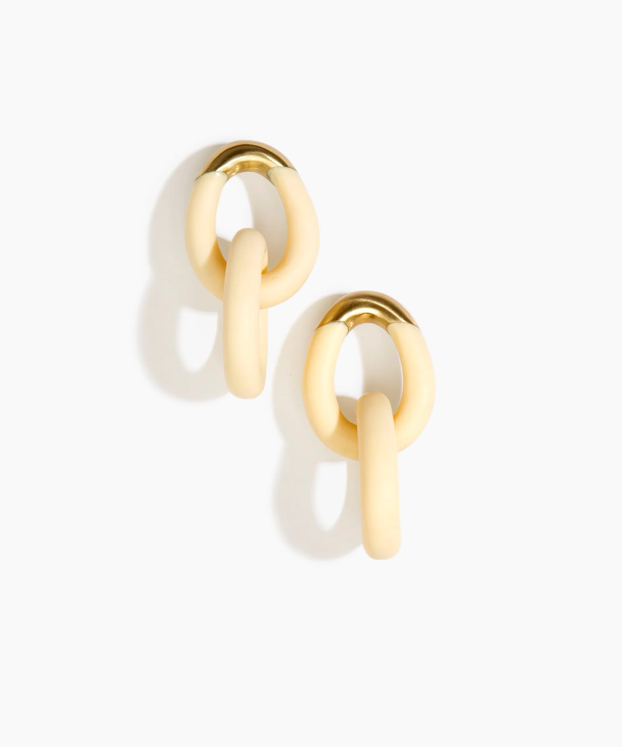 Large Rock Chain Earrings