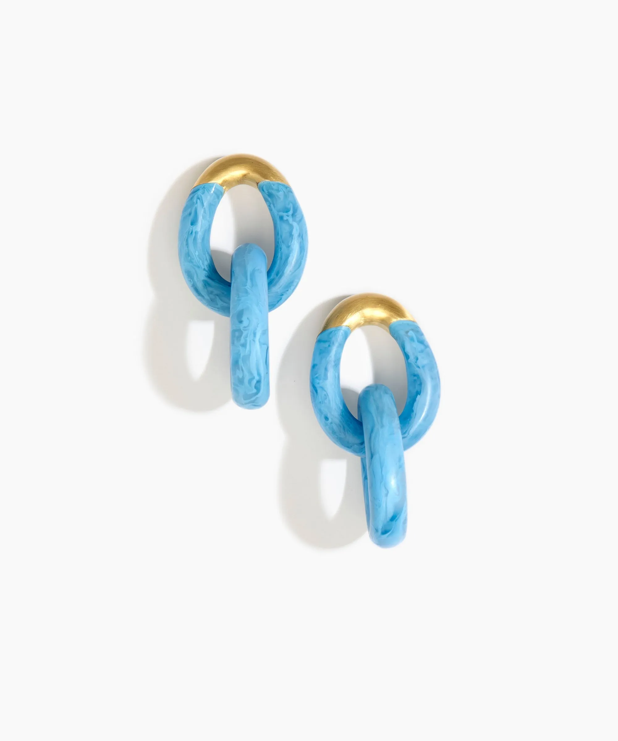 Large Rock Chain Earrings