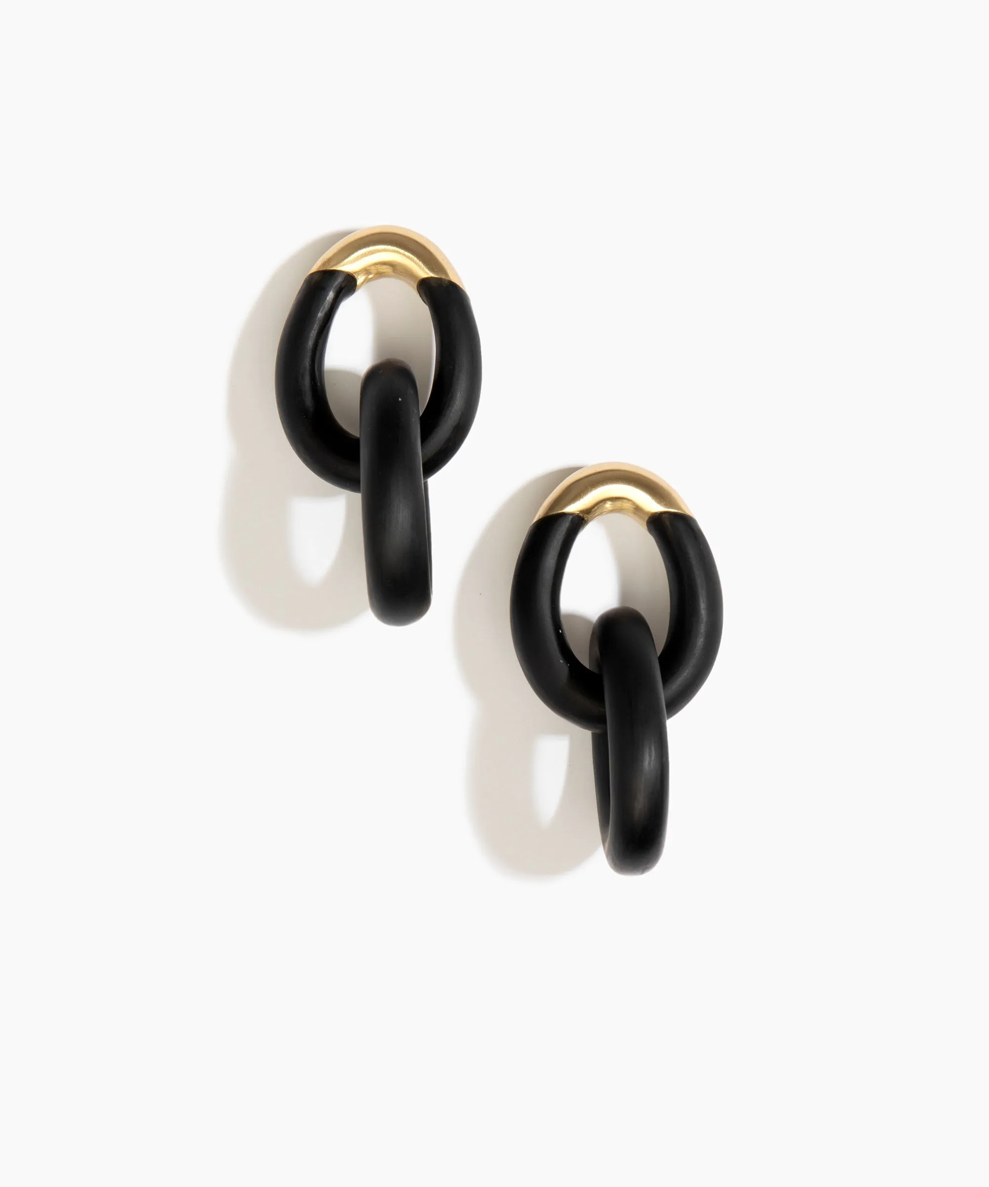 Large Rock Chain Earrings