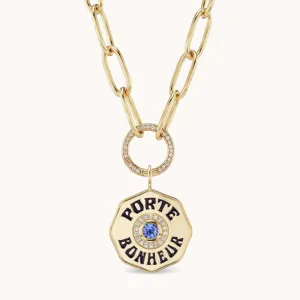 Large Tanzanite Porte Bonheur Sardinia III Necklace