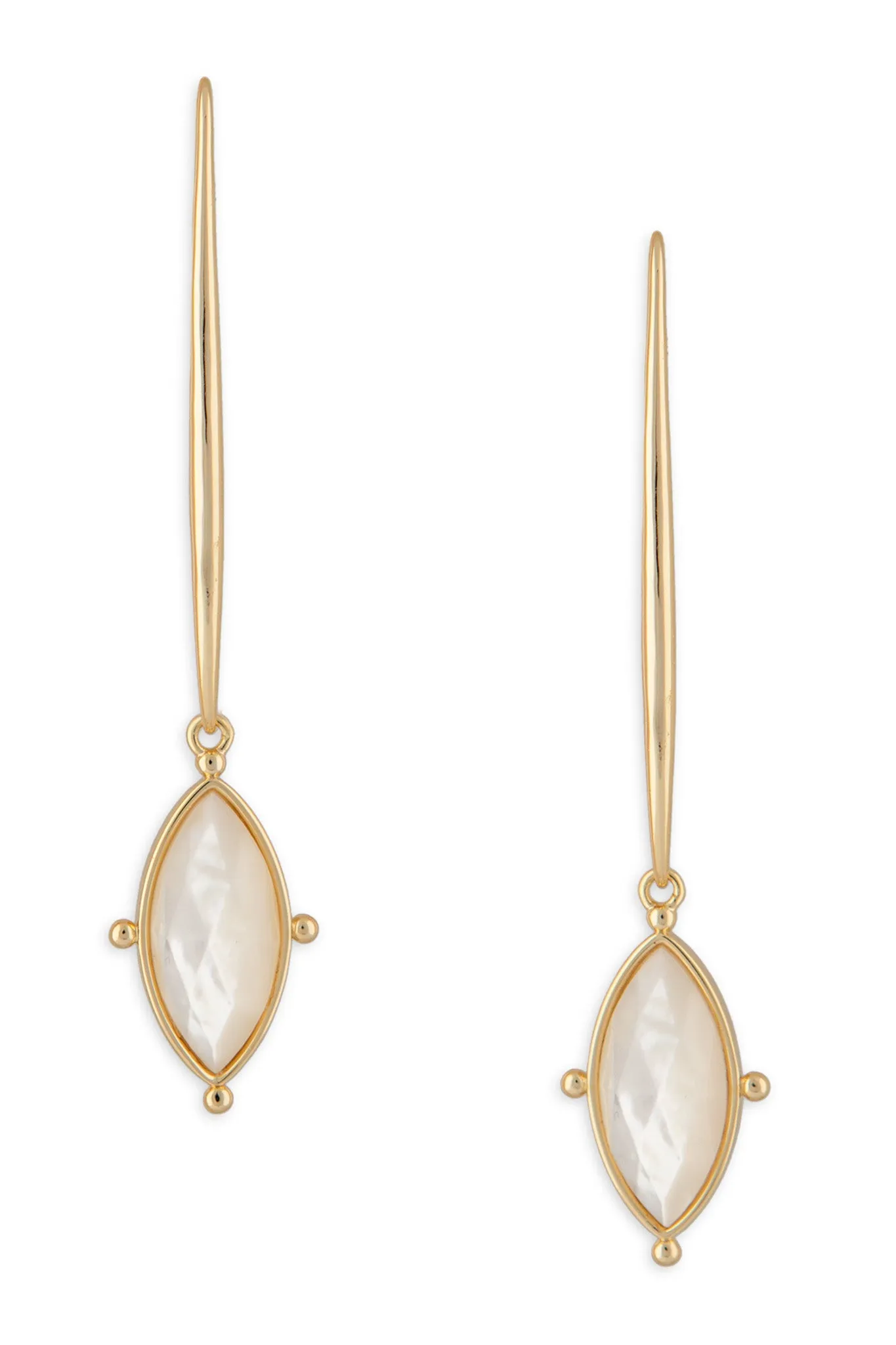 Lauren Earrings, Ivory Mother of Pearl