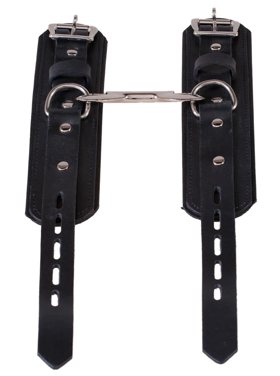 Leather Bondage Deluxe Padlock Ankle Cuffs