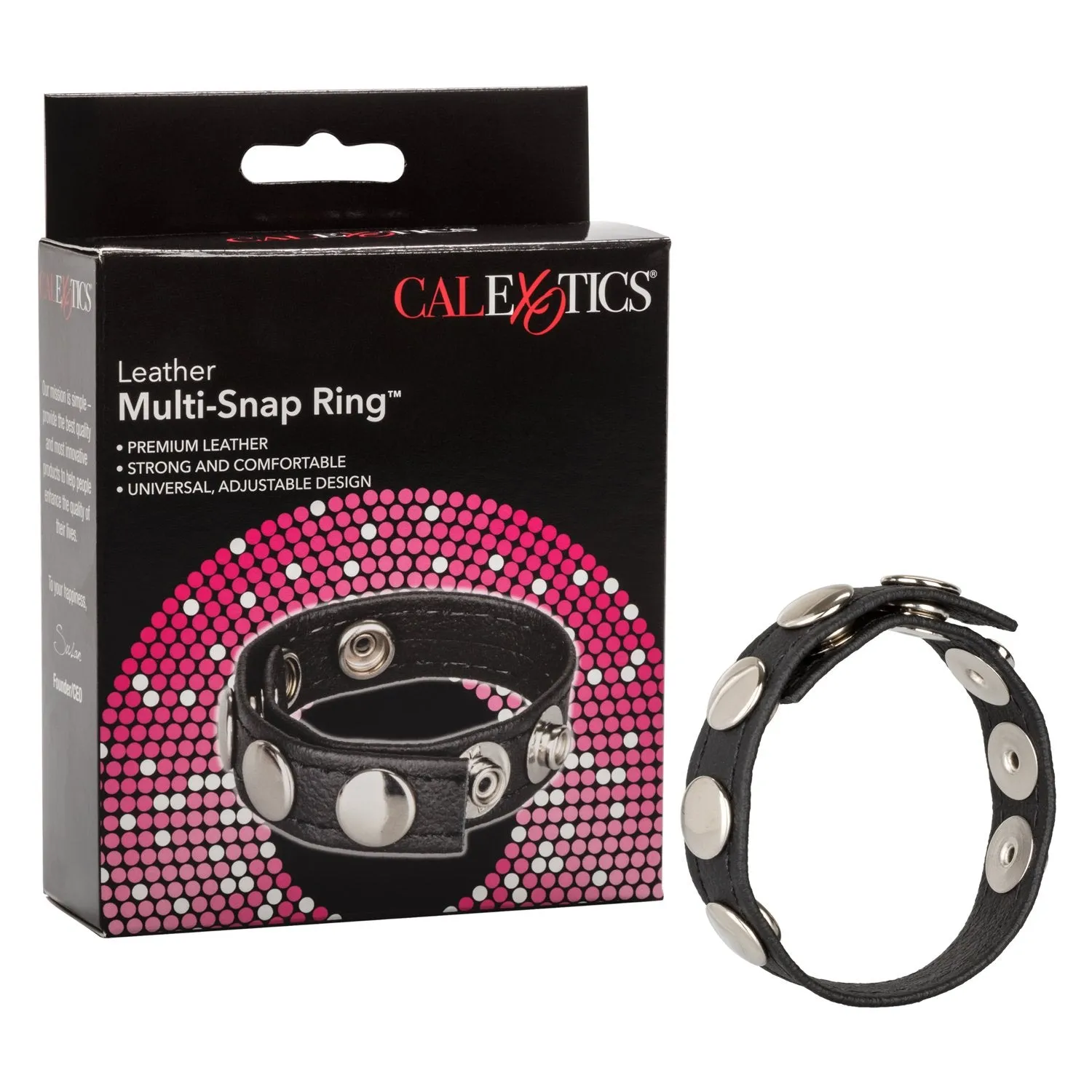 Leather Multi-Snap Ring