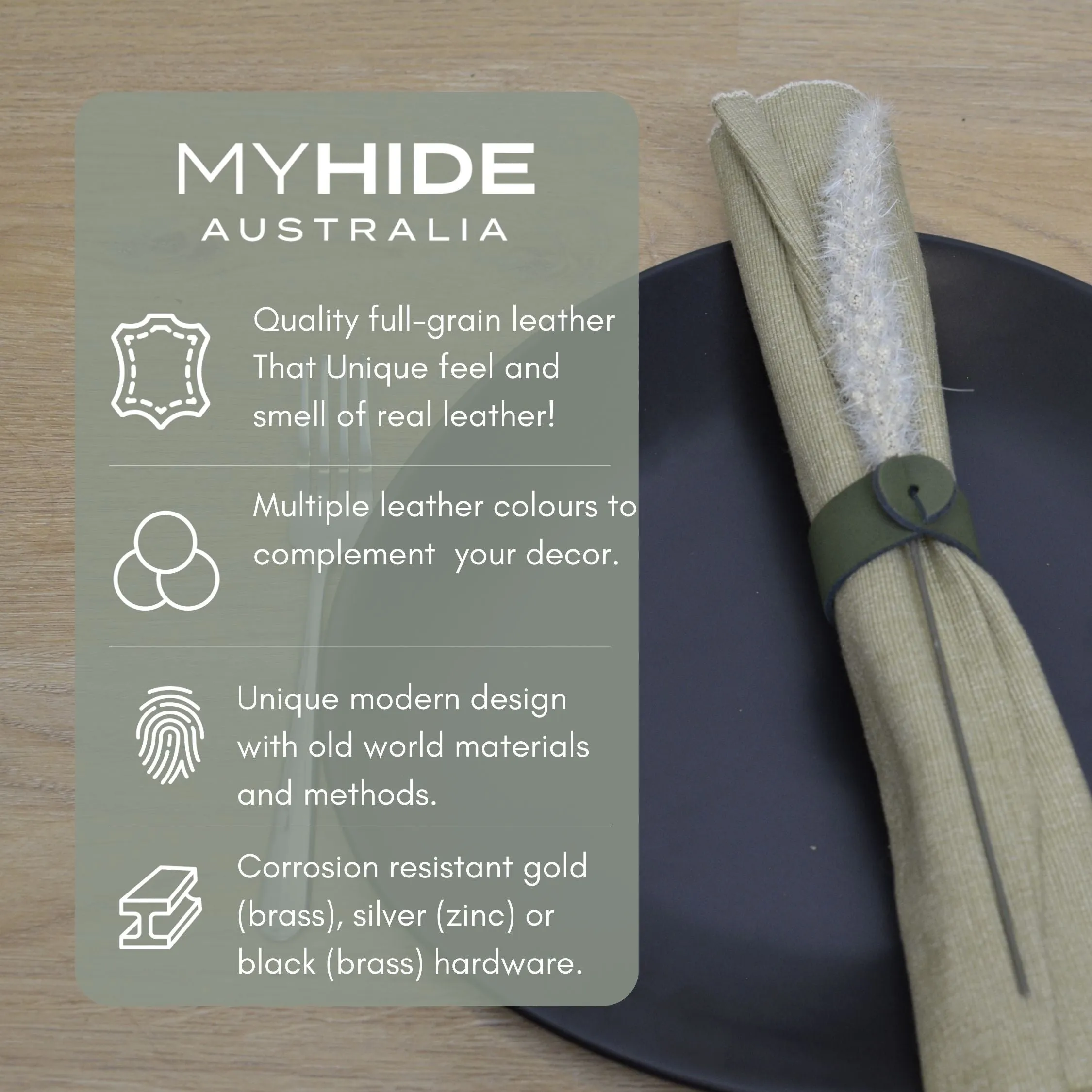 Leather Napkin Rings