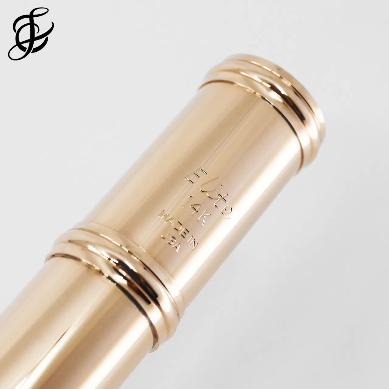 Lillian Burkart "Elite Model" Flute in 14K Gold with Gold Keys - New