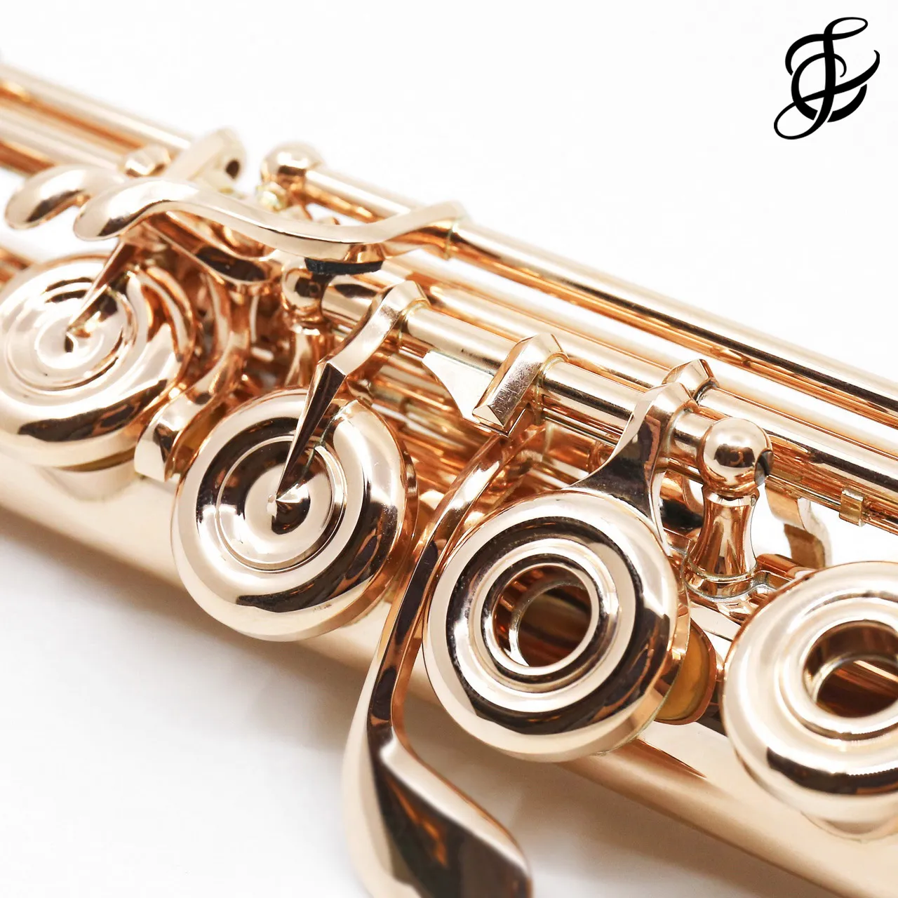 Lillian Burkart "Elite Model" Flute in 14K Gold with Gold Keys - New