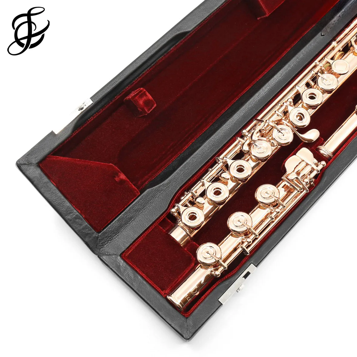 Lillian Burkart "Elite Model" Flute in 14K Gold with Gold Keys - New