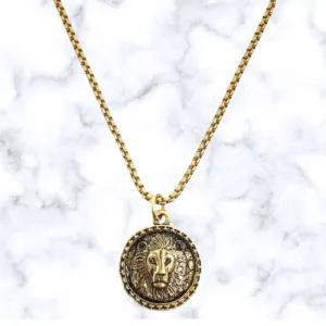 Lion Of Judah Coin Necklace
