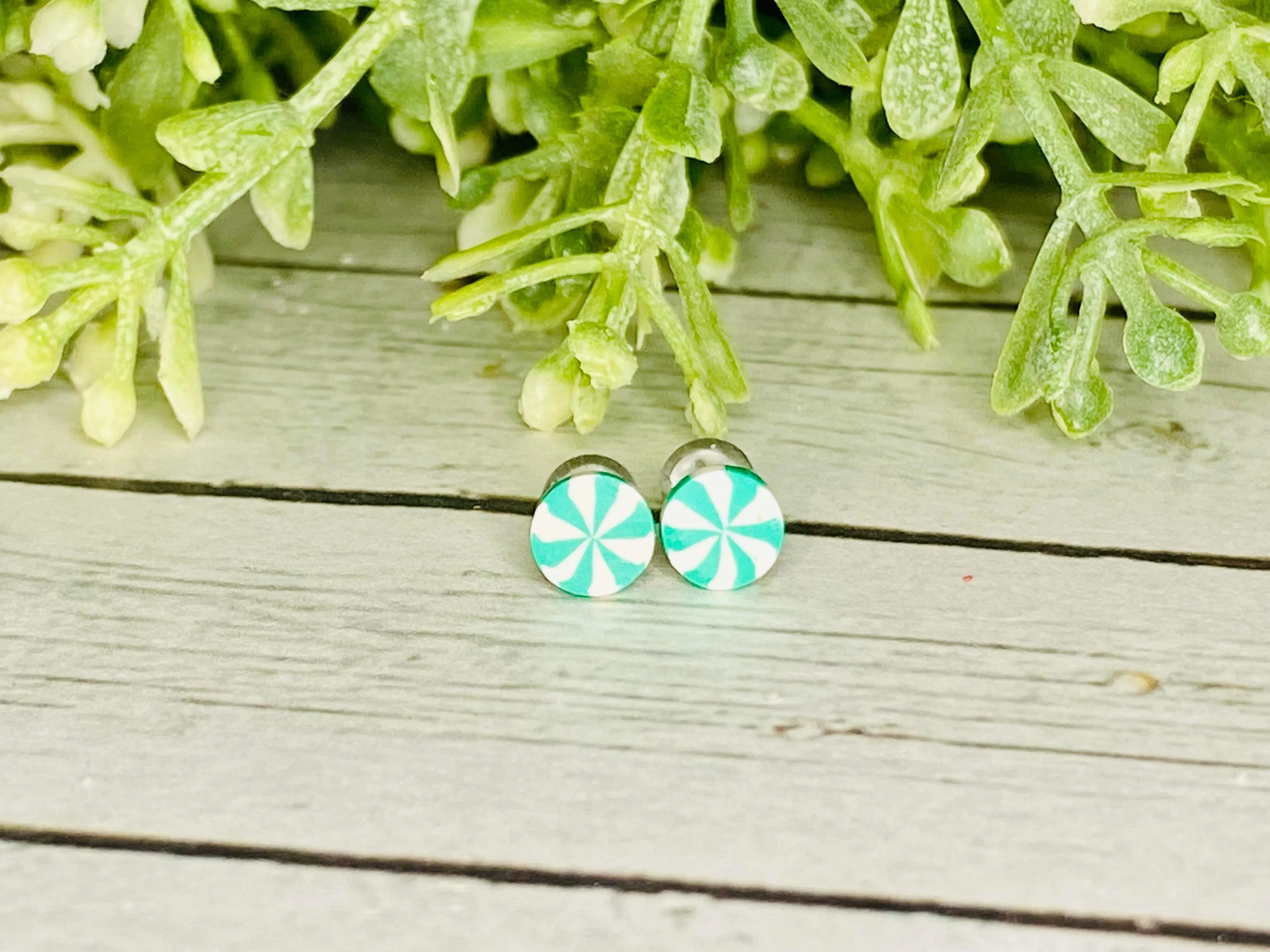 Little Peppermint Cutie Earrings - 5 mm