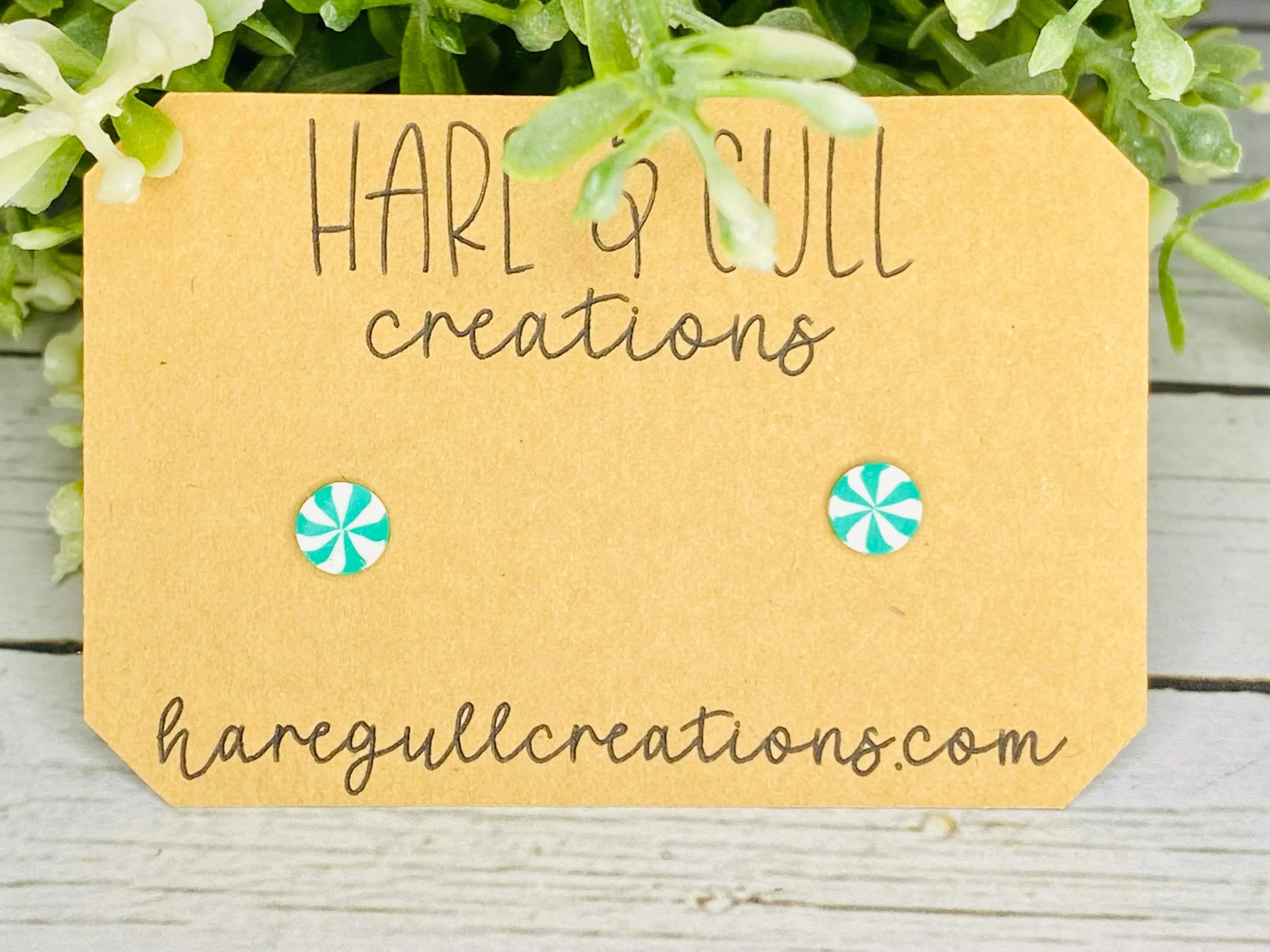 Little Peppermint Cutie Earrings - 5 mm