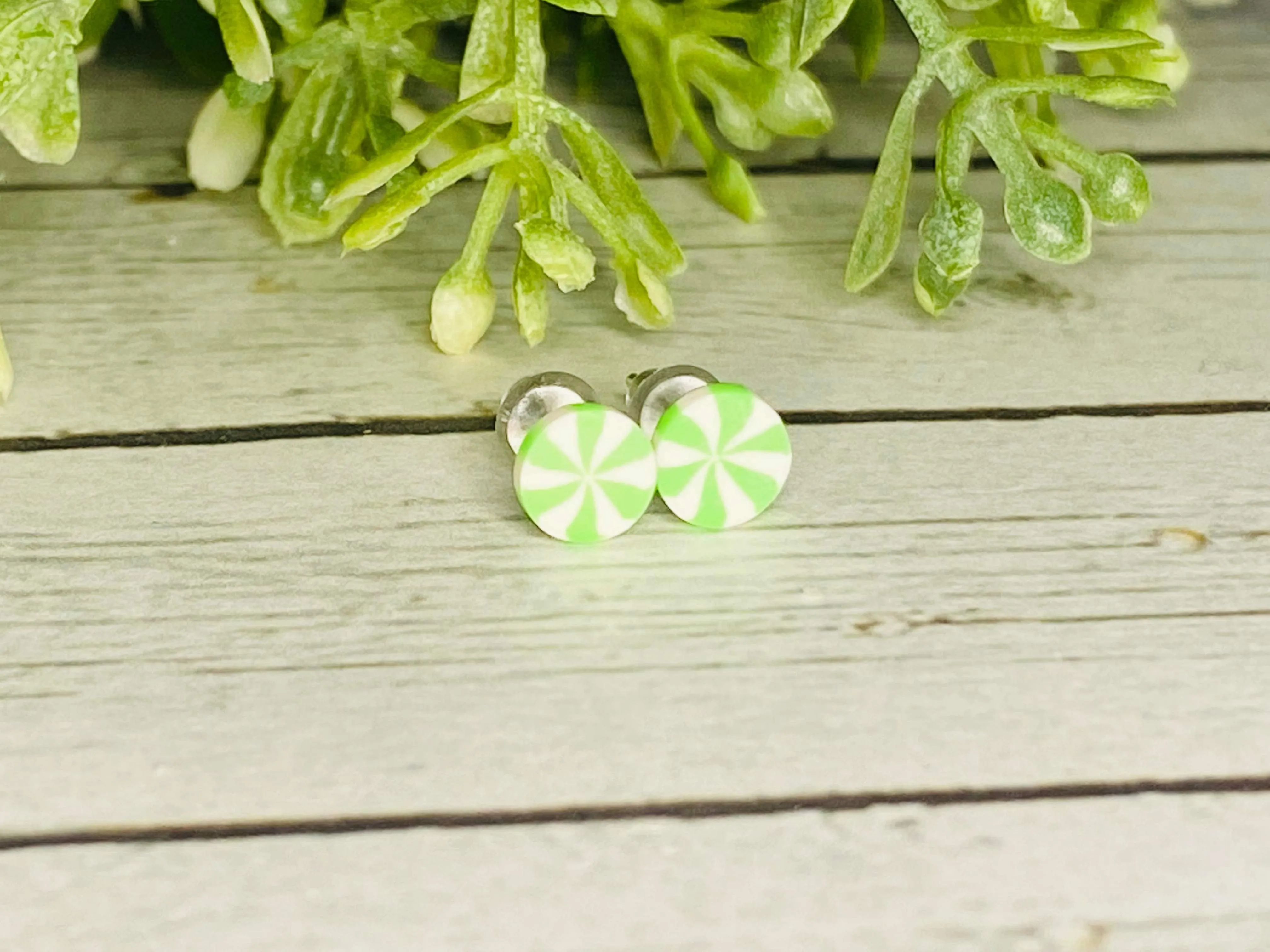 Little Peppermint Cutie Earrings - 5 mm