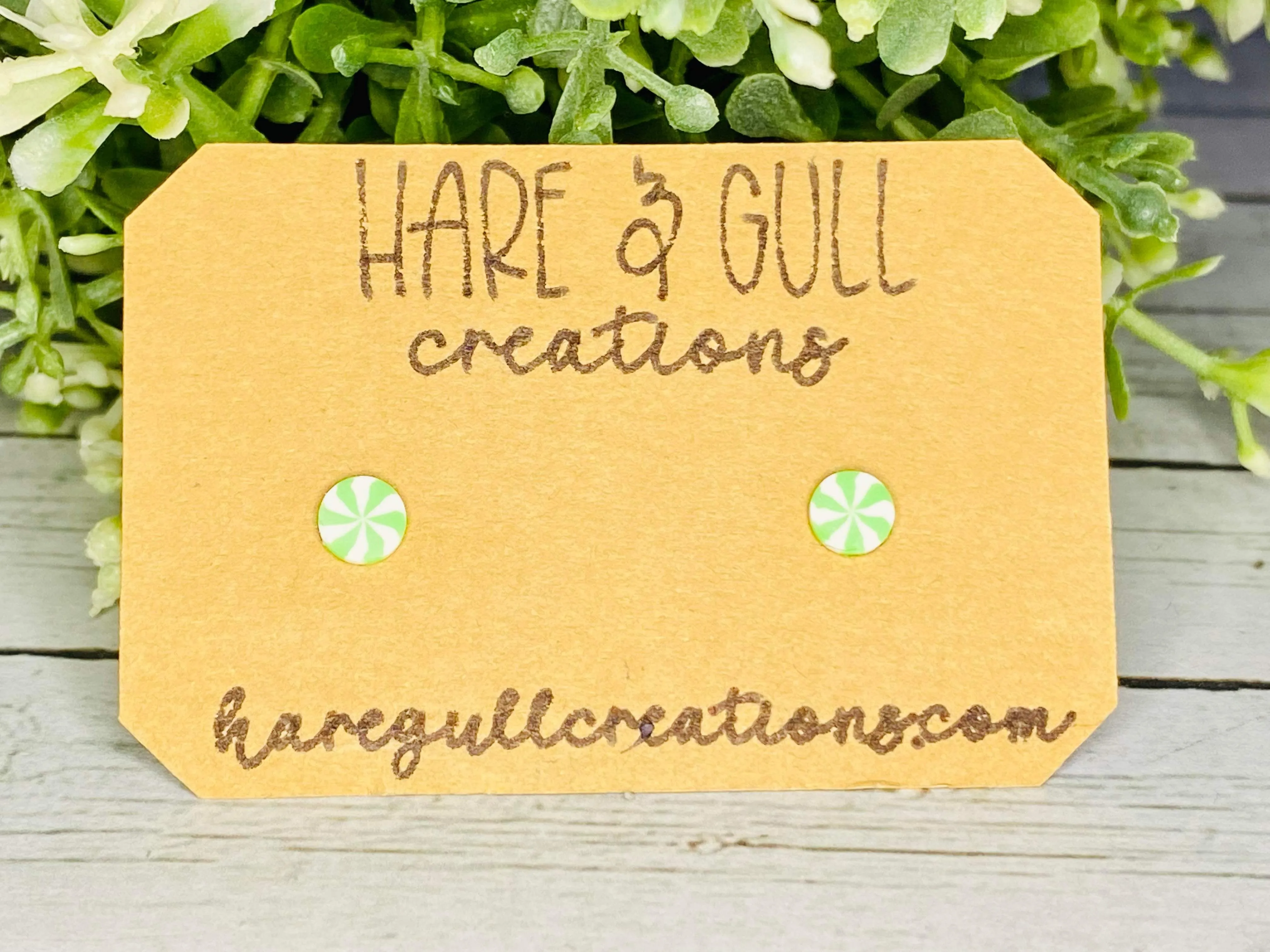 Little Peppermint Cutie Earrings - 5 mm
