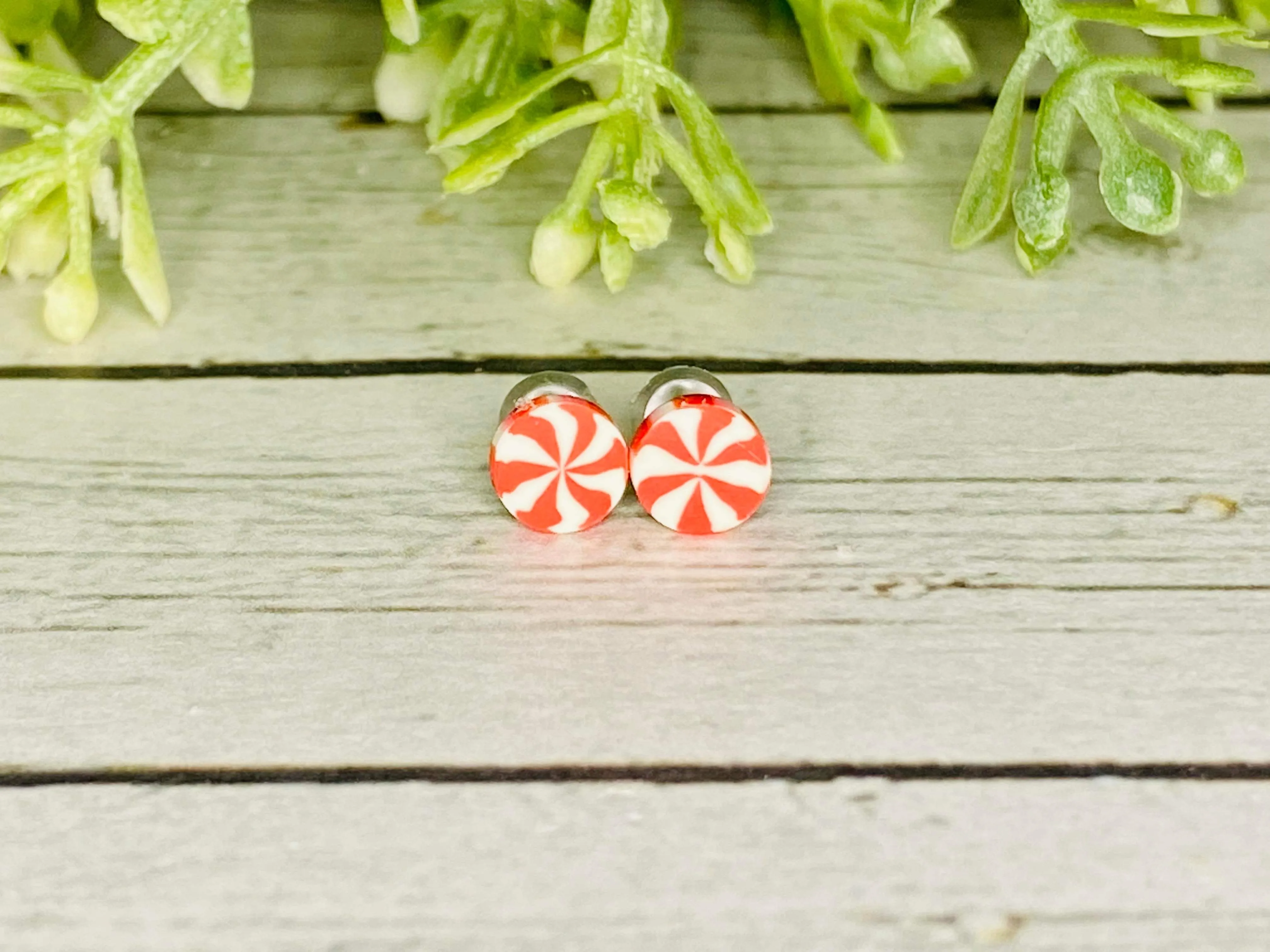 Little Peppermint Cutie Earrings - 5 mm
