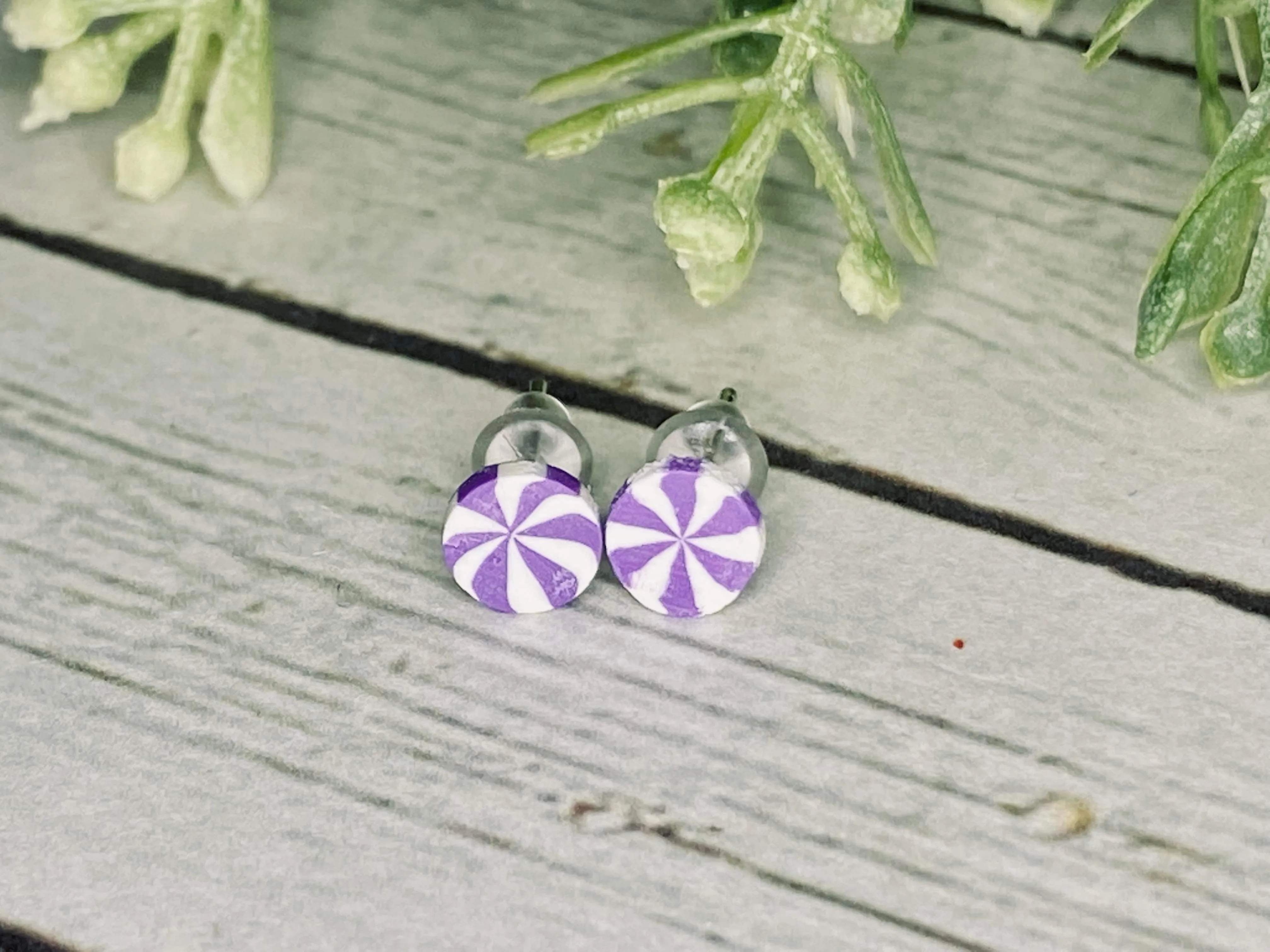Little Peppermint Cutie Earrings - 5 mm