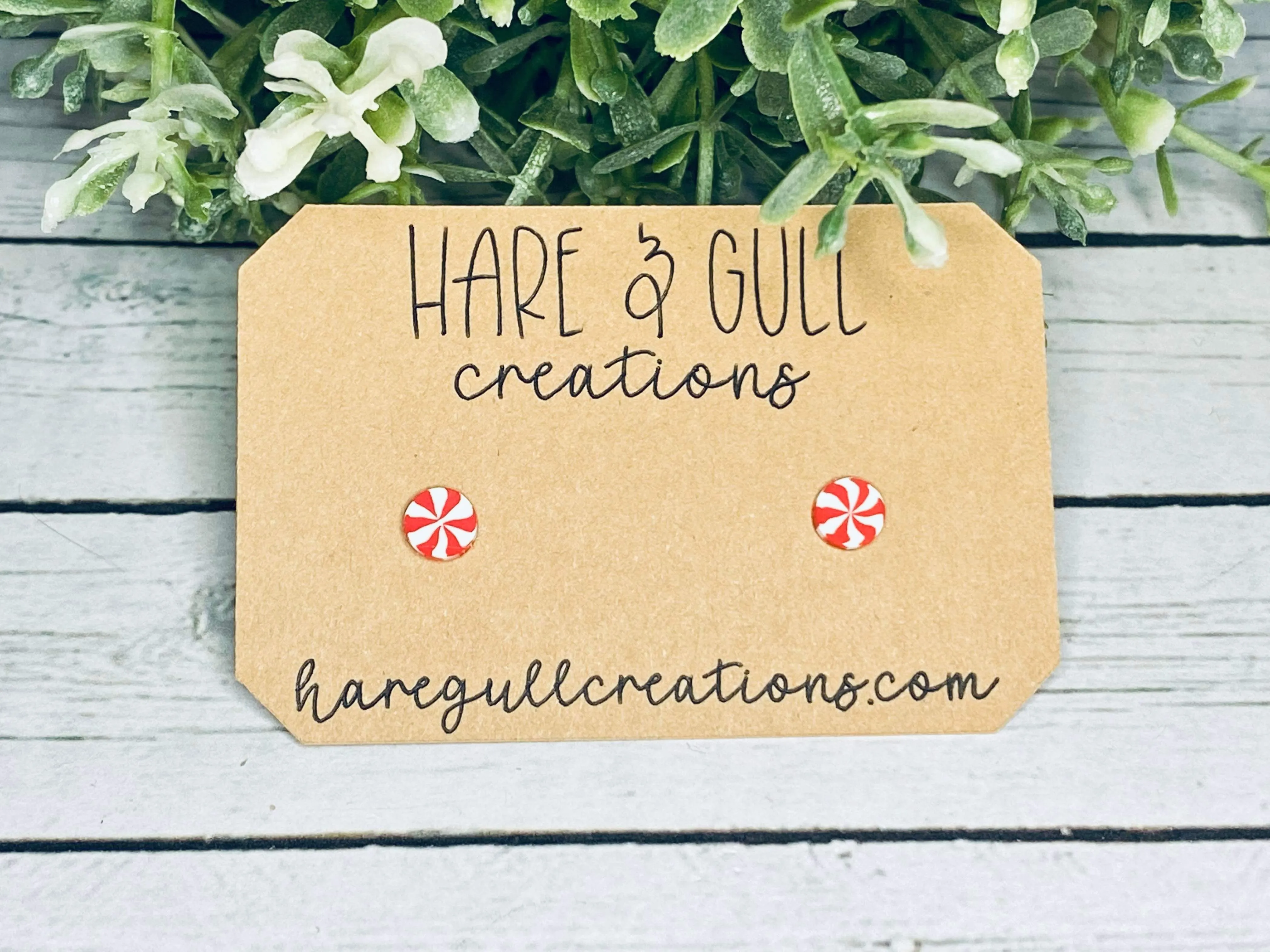 Little Peppermint Cutie Earrings - 5 mm