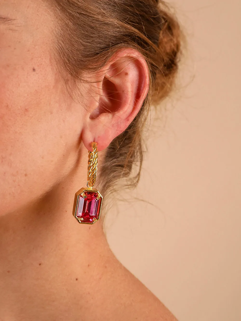 Léonie Earrings Pink