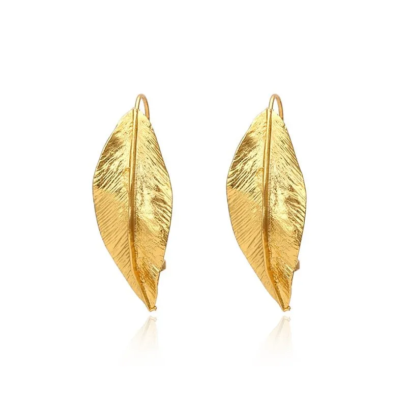 Lotus Petal Flower Stud Earrings For Women Party Gift Jewelry
