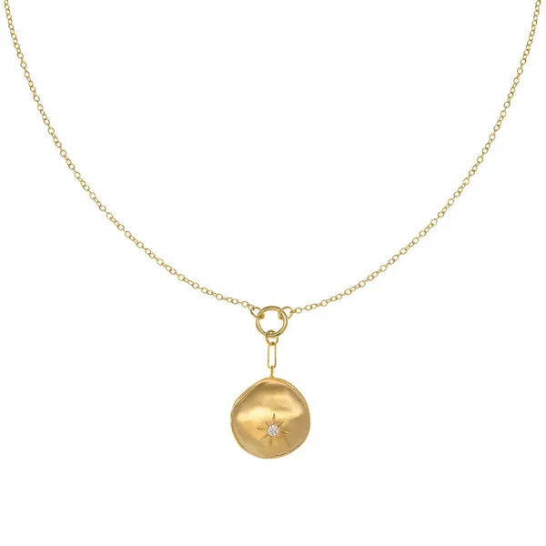 Luna Single Star Coin Necklace