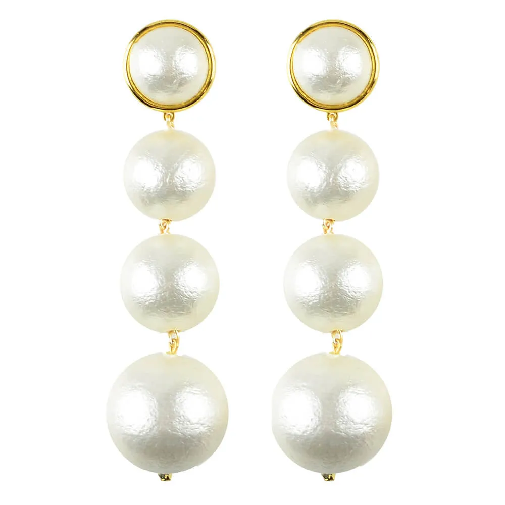 Luna Triple Drop Earrings (WS)