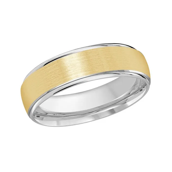 Malo (6mm) Gold Brushed Finish and Polished Edge Band