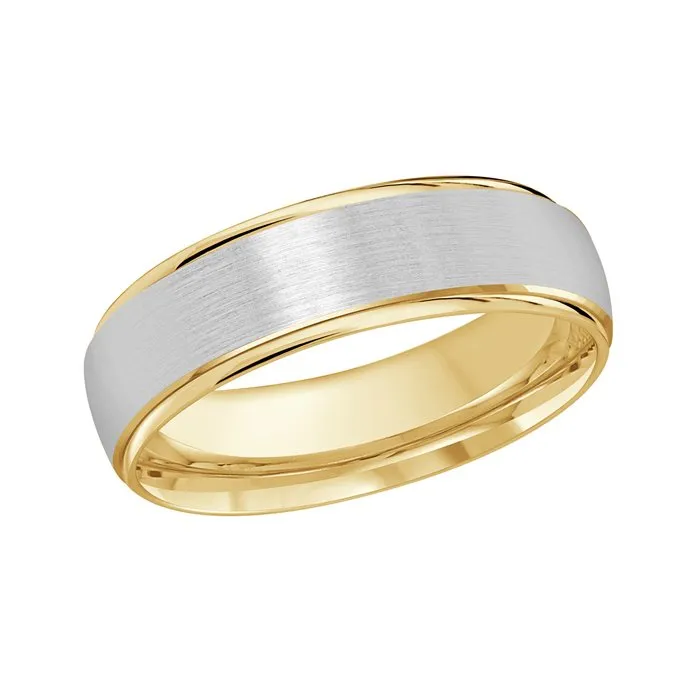 Malo (6mm) Gold Brushed Finish and Polished Edge Band