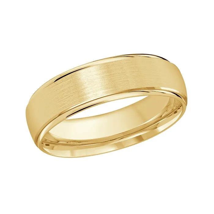 Malo (6mm) Gold Brushed Finish and Polished Edge Band