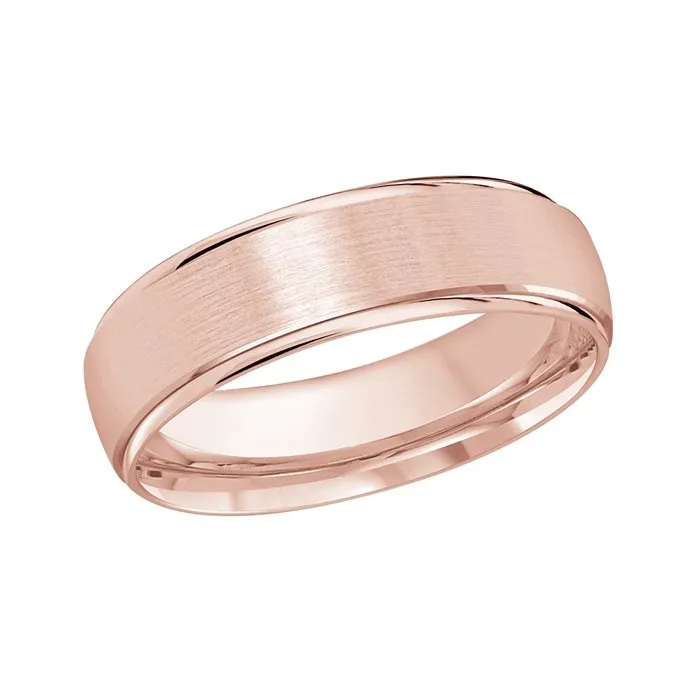 Malo (6mm) Gold Brushed Finish and Polished Edge Band