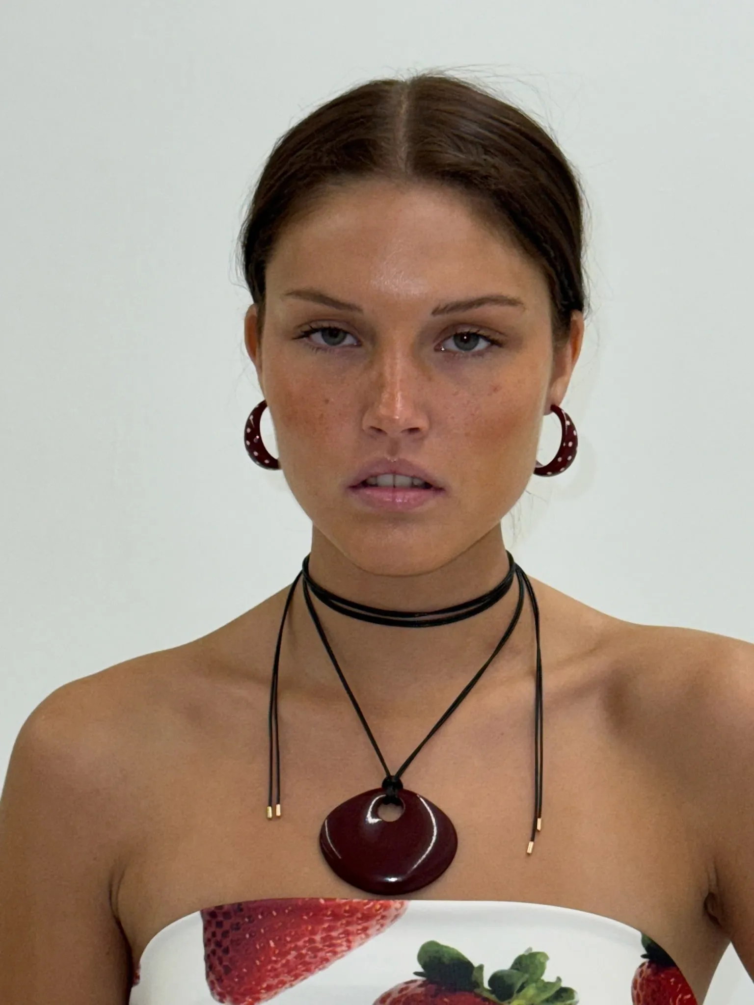 Mari Carmen Garnet Earrings