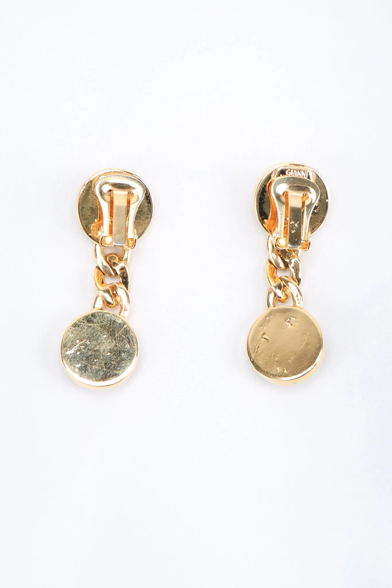 Medusa Coin Drop Earrings