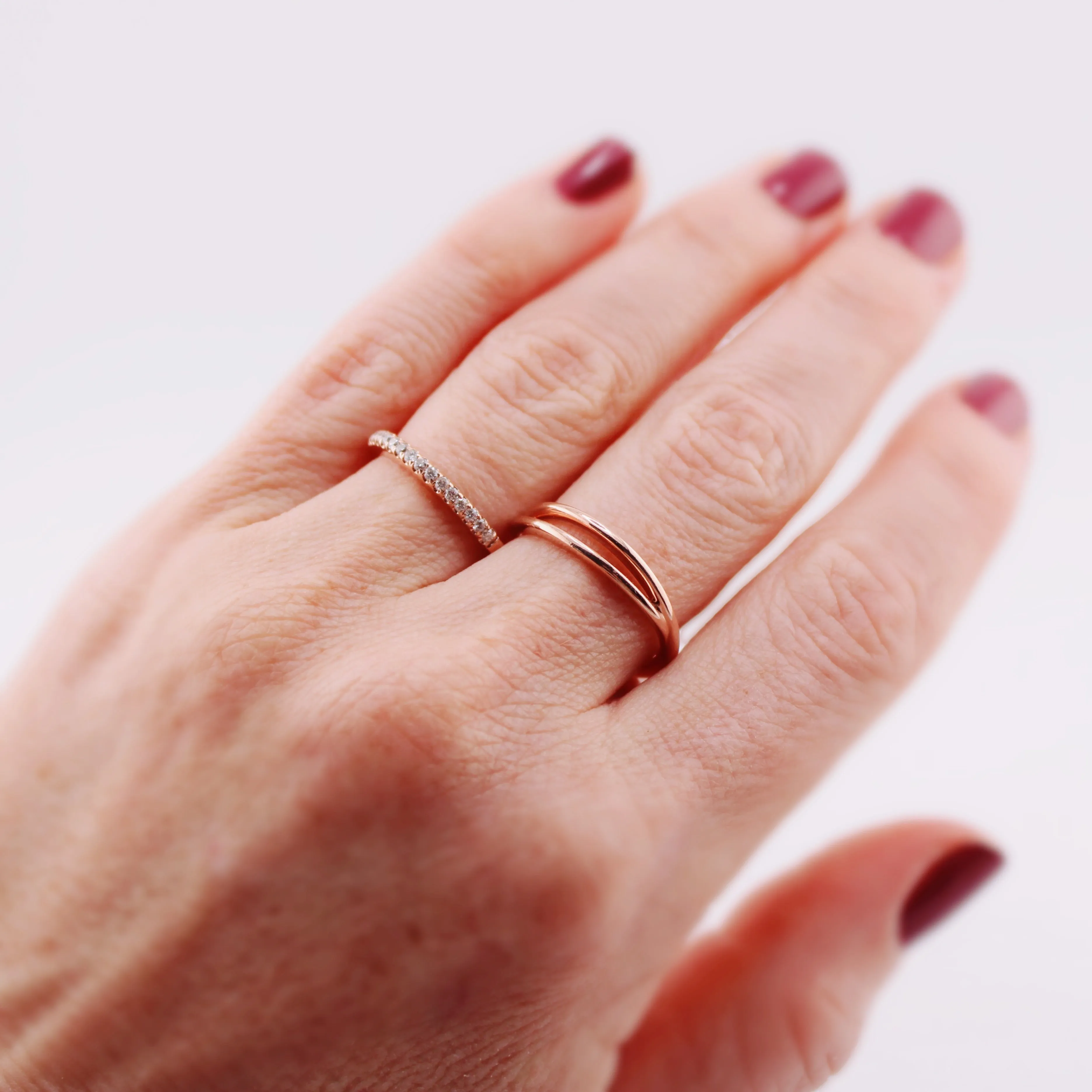 Melody Rose Gold Diamond Band