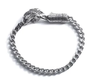 Men's Eagle Chain Link Bracelet - Silver