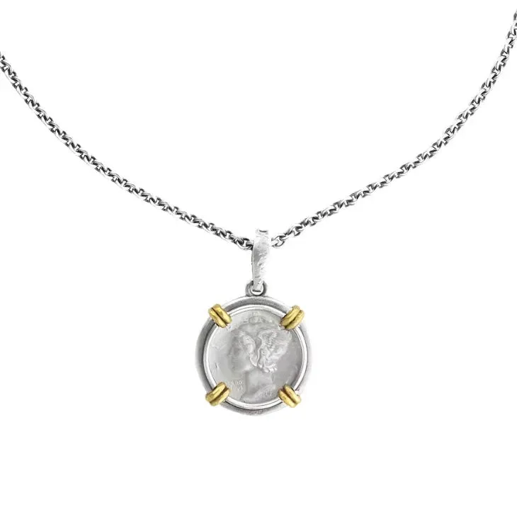 Mercury Coin Necklace