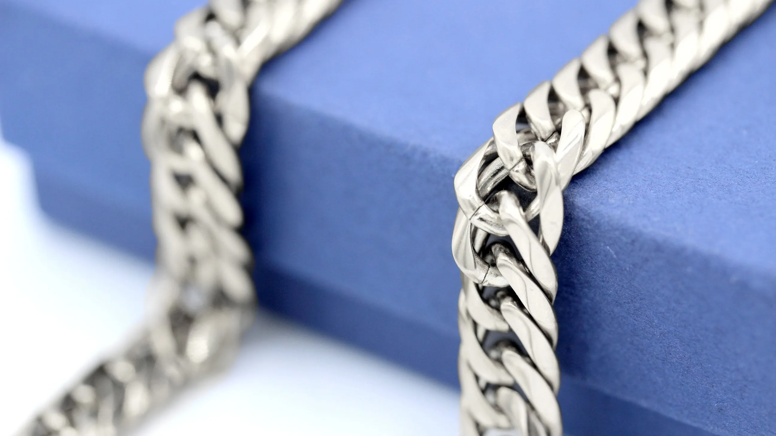 Miami Cuban Link Silver Necklace Double Link