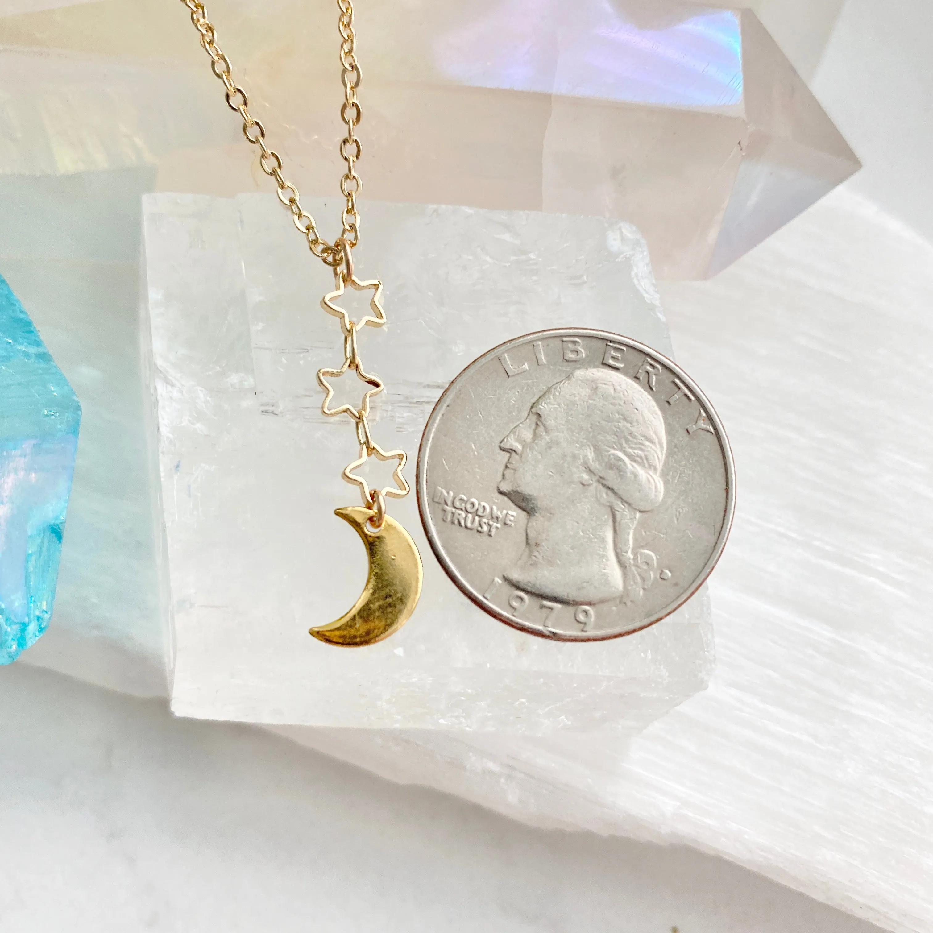 Midnight Moon Walk Necklace