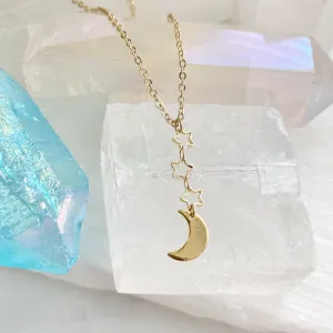 Midnight Moon Walk Necklace