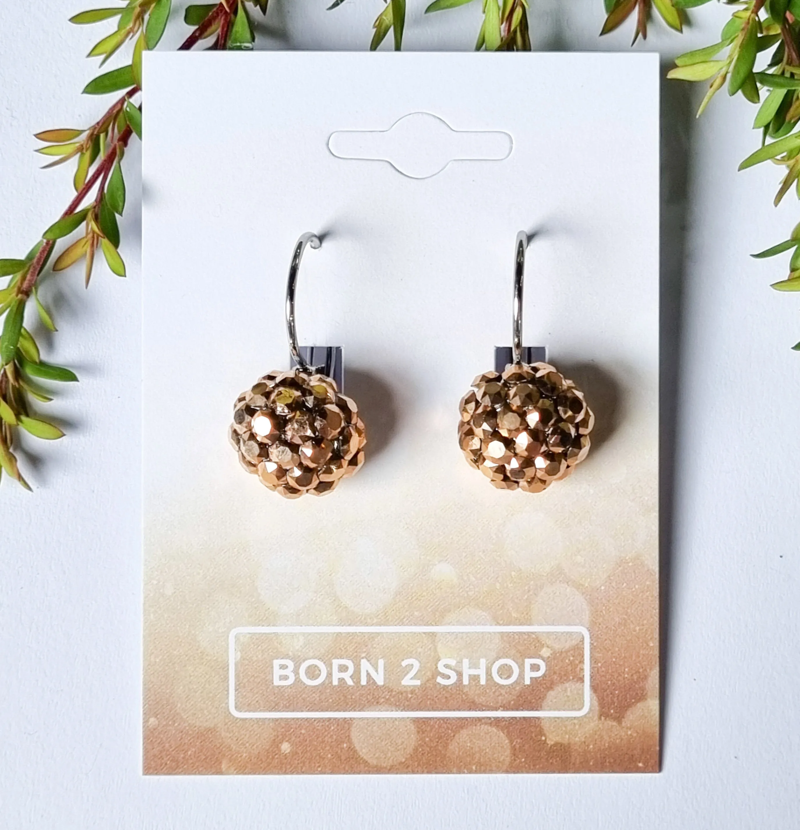 Milano Swarovski Cluster Drop Earrings- CR-Sil
