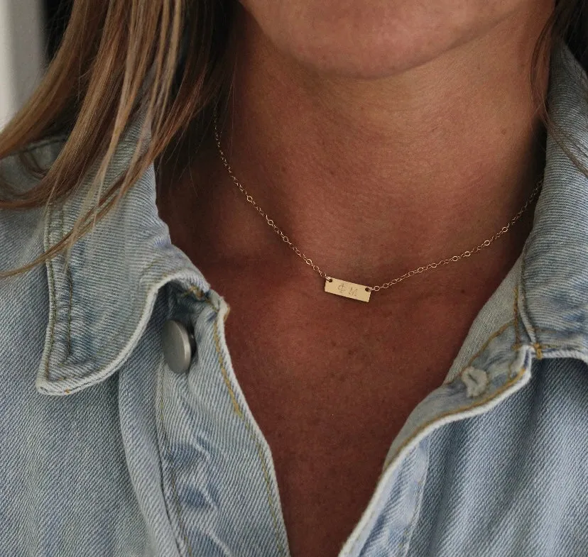 Mini Bar Greek Sorority Necklace