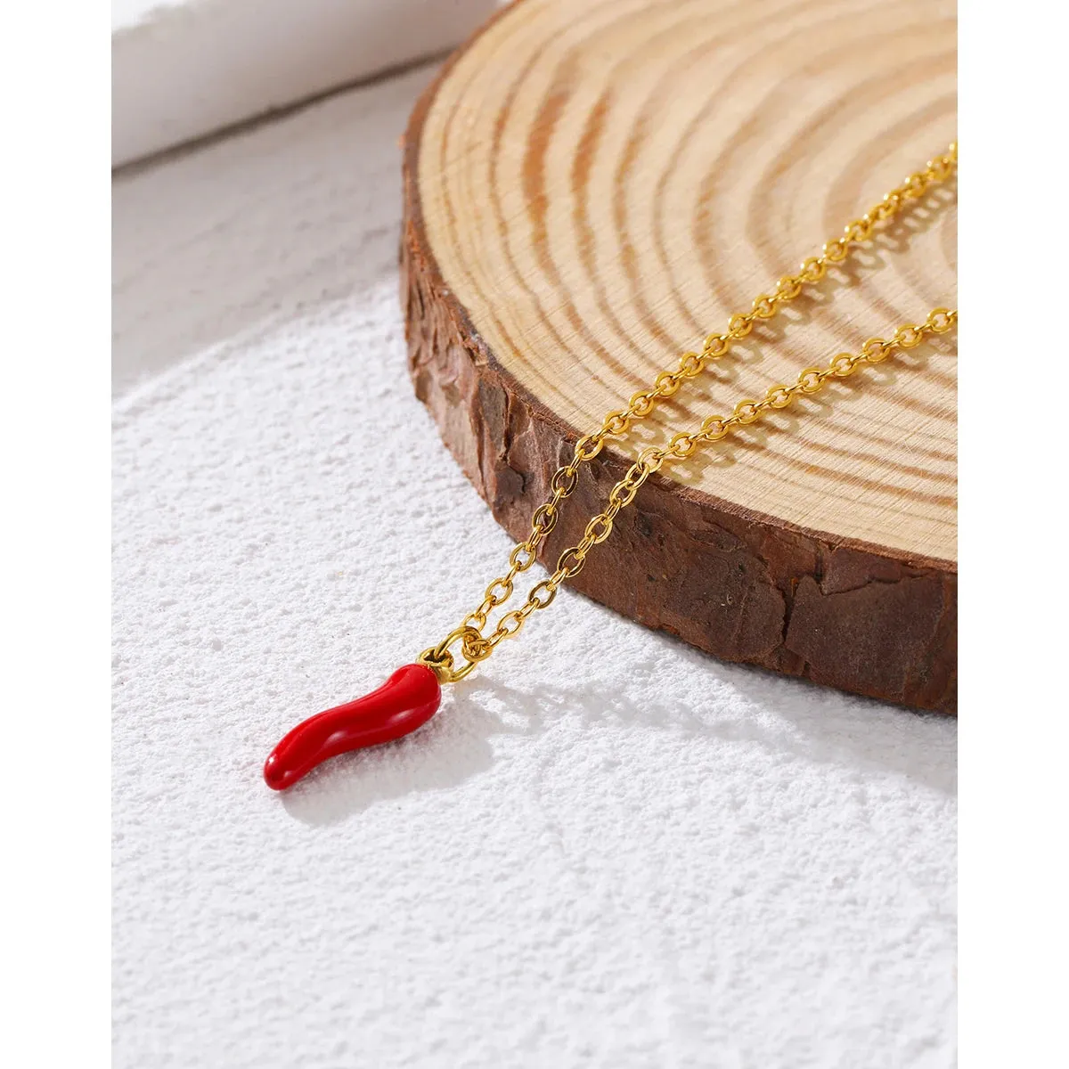 Minimalist 18K Gold Plated Necklace - Stainless Steel Chain