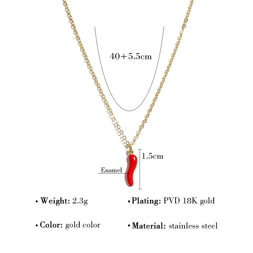 Minimalist 18K Gold Plated Necklace - Stainless Steel Chain