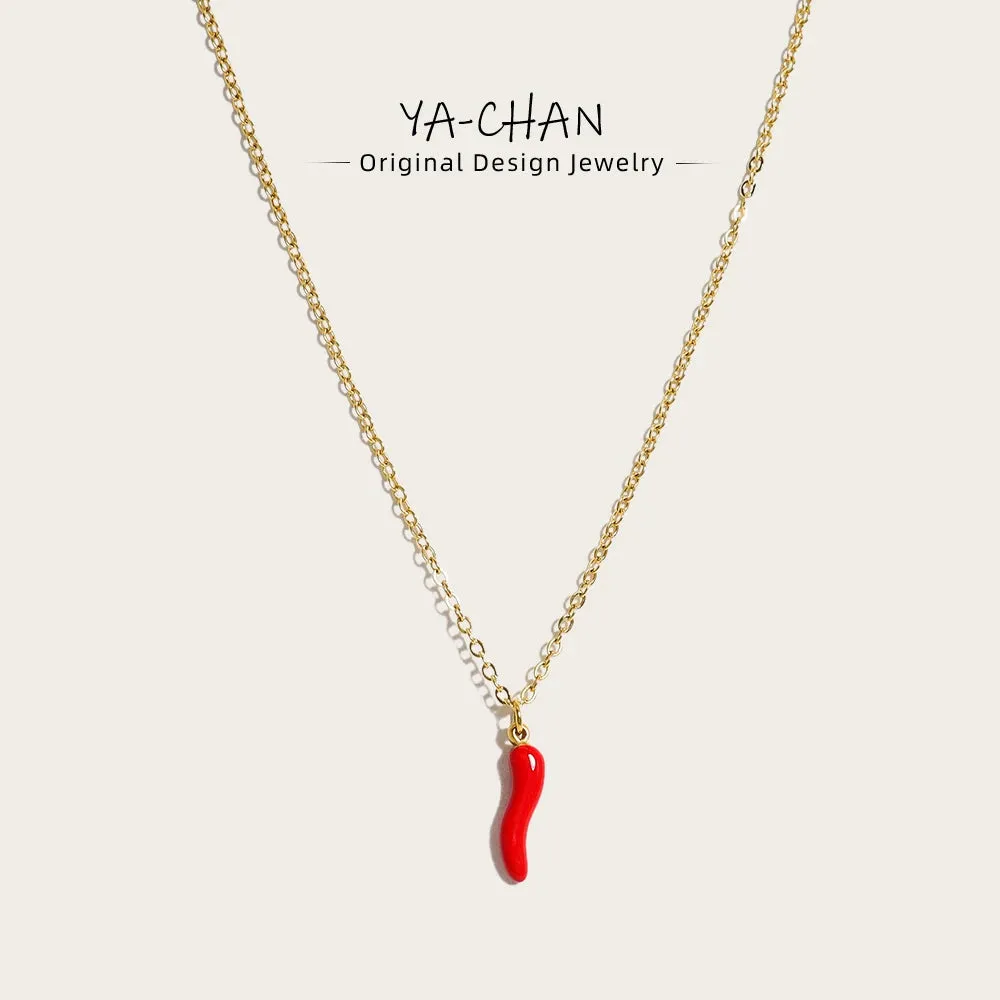Minimalist 18K Gold Plated Necklace - Stainless Steel Chain