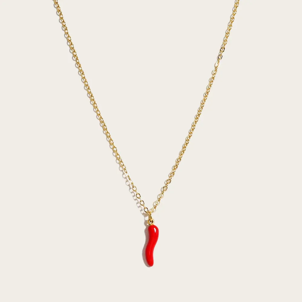 Minimalist 18K Gold Plated Necklace - Stainless Steel Chain