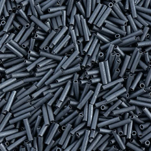 Miyuki Slender Bugle 1.3x6mm Blue/Grey Opaque Matte